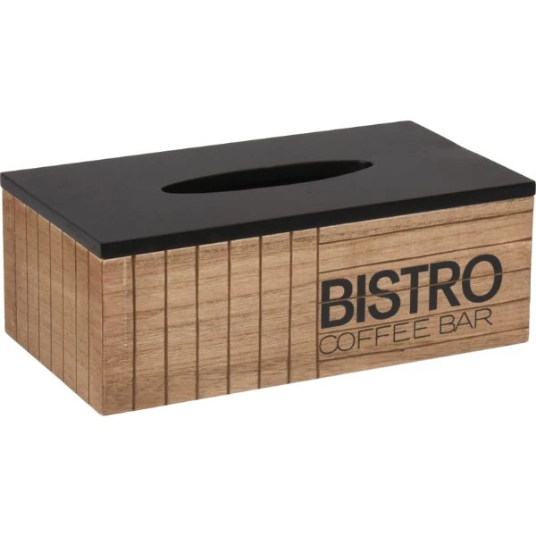 Serviettboks "bistro" 25x13,5x9cm HZ1940060 by Koop color Bruin