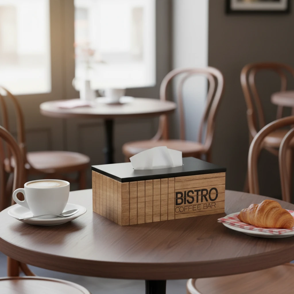 Serviettboks "bistro" 25x13,5x9cm HZ1940060 by Koop color Bruin