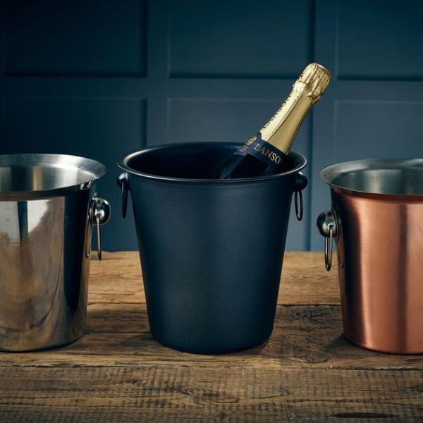 GenWare Metallic Black Vinkjøler i Rustfritt Stål 26203MTBK by Genware color Svart
