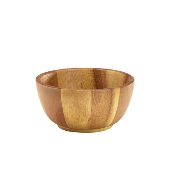Acacia Treskål 15Dia x 7cm Genware WBWL15 by Genware color Svart