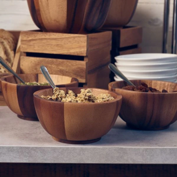 Akasietre Skål 20Dia x 10cm Genware WBWL20 by Genware color Svart