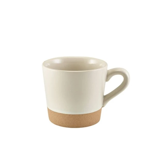Kava Hvit Kaffekopp i Steintøy 34 cl/12 oz fra Genware CUP-KW34 by Genware color Svart