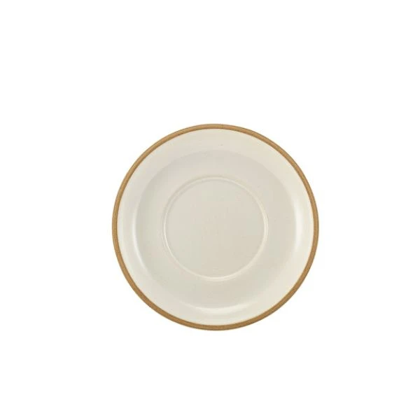 Kava Hvit Steintøy Underkopp 16 cm fra Genware SCR-KW16 by Genware color Svart