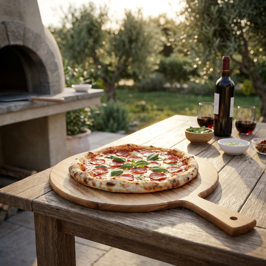 Akasietre Pizzabrett - GenWare 36cm Dia WPB36 by Genware color Trä