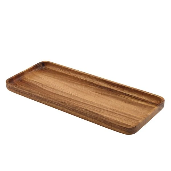 Akasietre Rektangulært Serveringsbrett 30 x 13 cm Genware WRT3013 by Genware color Trä