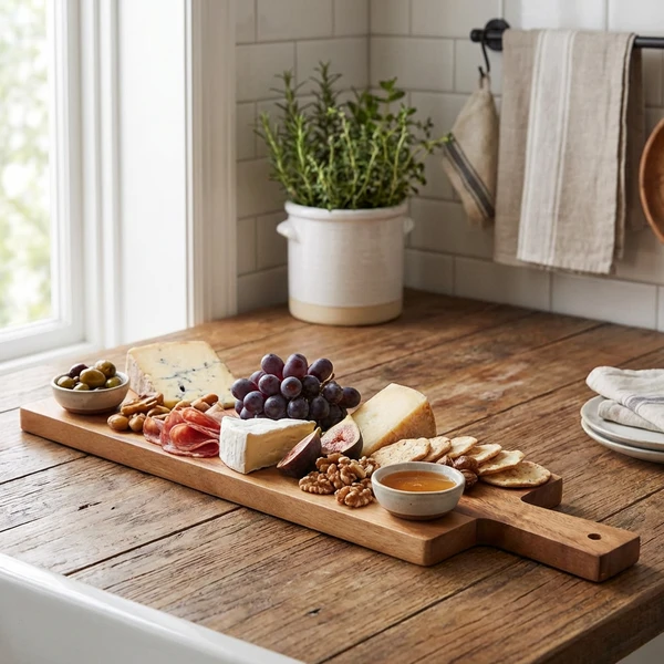 Genware Akasietre Serveringsbrett 50 x 15 x 2 cm WPB5015 by Genware color Svart