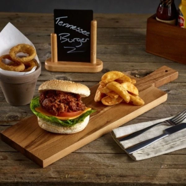 Genware Akasietre Serveringsbrett 50 x 15 x 2 cm WPB5015 by Genware color Svart