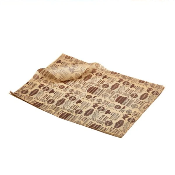 Fettavvisende papir med Steak House-design 25 x 35 cm Genware PN1487SH by Genware color Svart