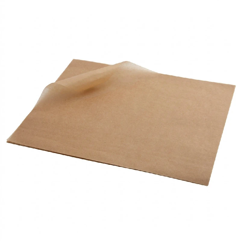 Fettett papir brun 25 x 35cm - 1000 stk. PN0829L by Genware color Svart