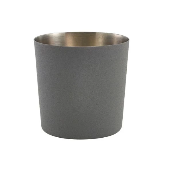 Jern-effekt serveringskopp fra GenWare 8,5 x 8,5 cm SVC8RN by Genware color Svart