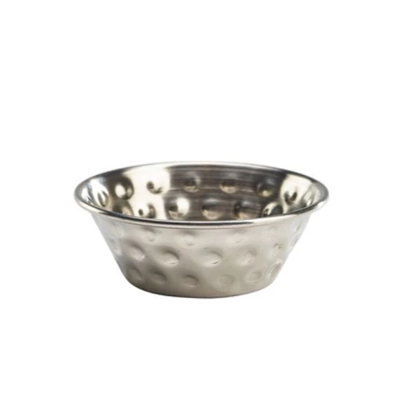 Rustfritt Stål Hamret Ramekin 43 ml/1,5 oz Genware RAMSTH115 by Genware color Svart
