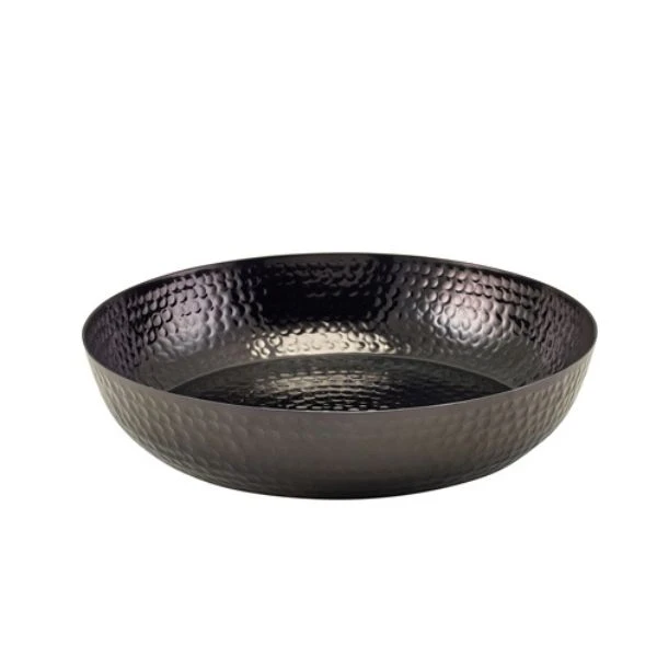 GenWare Sort Hamret Aluminiumsfat 44cm SPH44BK by Genware color Svart