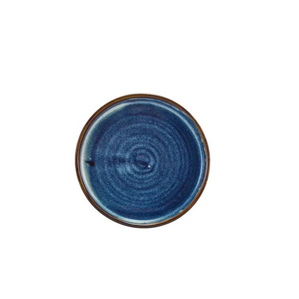 Terra Aqua Blue Lav Presentasjonstallerken 14cm Genware LP-PBL14 by Genware color Svart