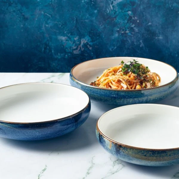 Terra Aqua Blå To-tonet Coupeskål 20,5 cm Genware CBT-PBL205 by Genware color Svart