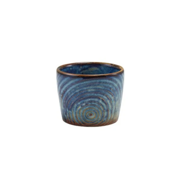 Terra Aqua Blue Organisk Dip Pot 9cl/3oz Genware DP-PBLG3 by Genware color Svart