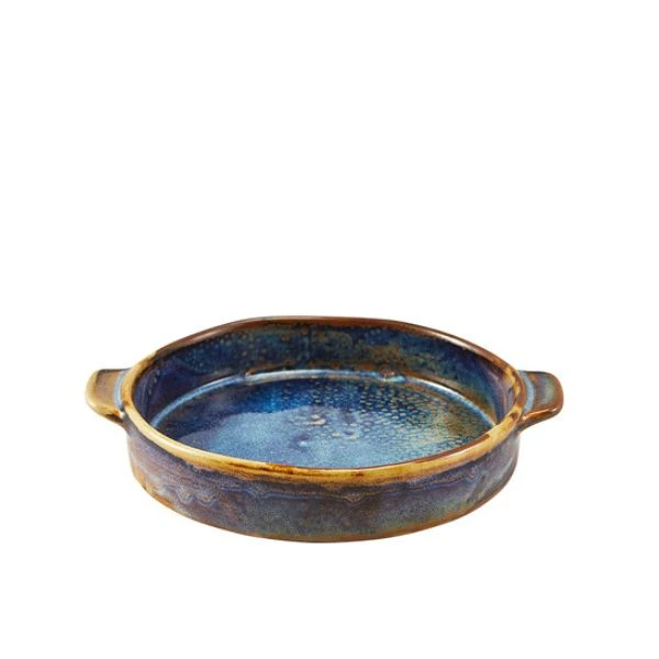 Terra Aqua Blå Rund Skål med Ører 14,6 cm Genware RD-PBL15 by Genware color Svart