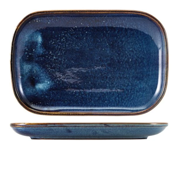 Terra Aqua Blå Rektangulær Tallerken 34,5 x 23,5 cm Genware RP-PBL34 by Genware color Svart