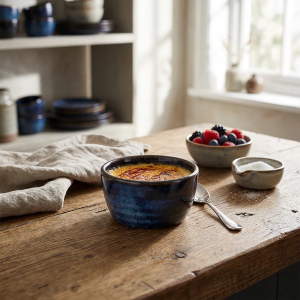 Terra Aqua Blå Ramekin 7cl/2.5oz Genware RAM-PBL2 by Genware color Svart