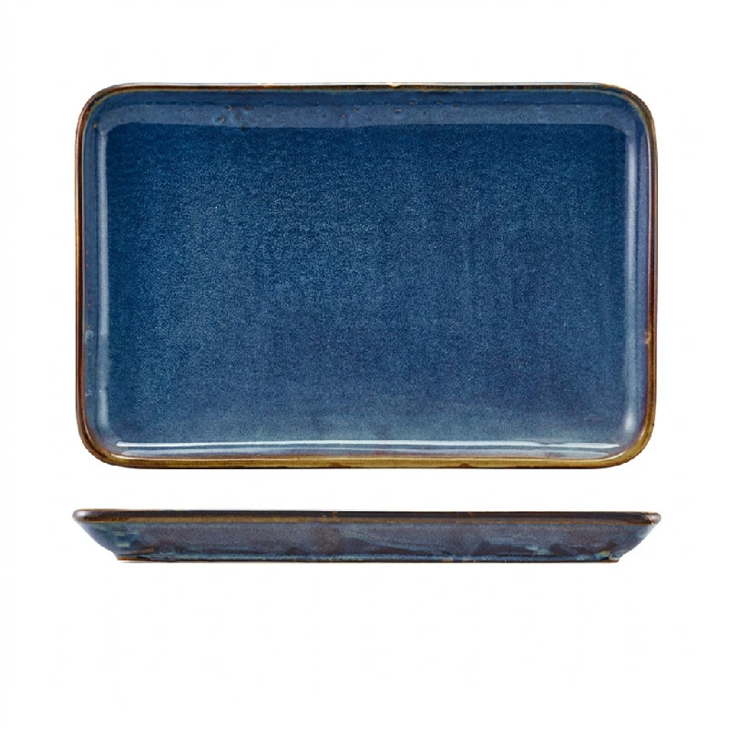 Terra Aqua Blått Rektangulært Fat 30 x 20 cm Genware NR-PBL32 by Genware color Svart