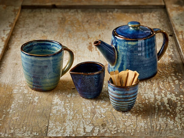 Terra Aqua Blue Dipeskål 8,5 cl/3 oz Genware DP-PBL3 by Genware color Svart
