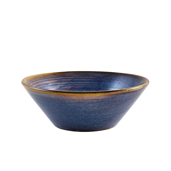 Terra Aqua Blå Konisk Skål 14cm Genware CN-PBL14 by Genware color Svart