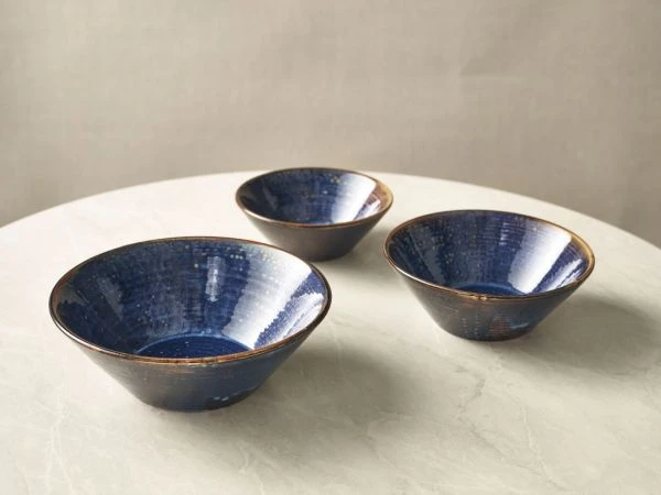 Terra Aqua Blå Konisk Skål 16 cm Genware CN-PBL16 by Genware color Svart