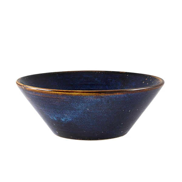 Terra Aqua Blå Konisk Skål 16 cm Genware CN-PBL16 by Genware color Svart