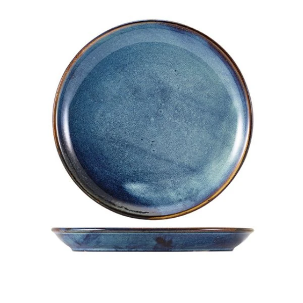 Genware Terra Aqua Blå Coupe Tallerken 27,5 cm CP-PBL27 by Genware color Svart