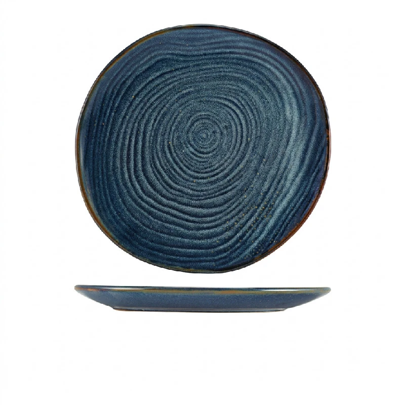 Terra Aqua Blå Organisk Tallerken 28,5 cm Genware CP-PBLG28 by Genware color Svart