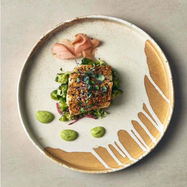Terra Roko Sand Presentasjonstallerken 26cm Genware PR-RKS26 by Genware color Svart