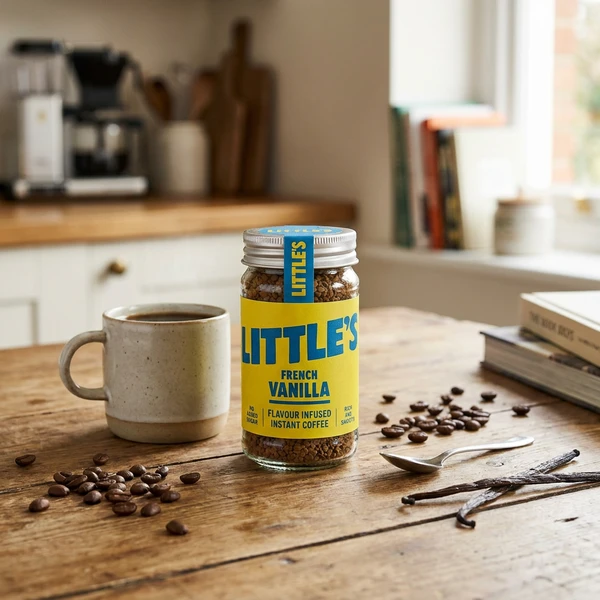 Instant Kaffe med Vaniljesmak 50g Littles 71079210 by Littles color Svart