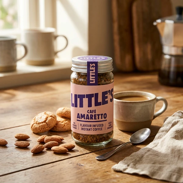 Instant Kaffe med Amarettosmak 50g Littles 71079213 by Littles color Svart