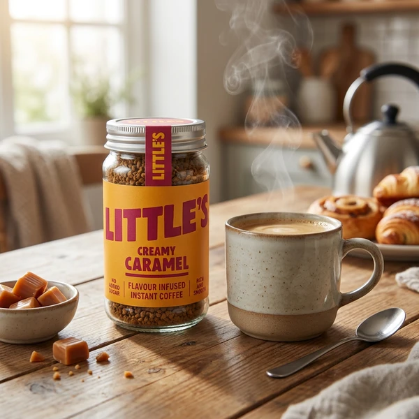 Instant Kaffe med kremet karamellsmak 50g Littles 71079214 by Littles color Svart