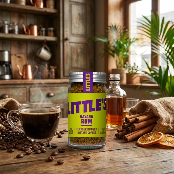 Instant Kaffe med romsmak 50g Littles 71079217 by Littles color Svart