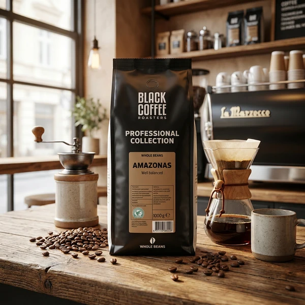 Black Coffee Roasters PRO Amazonas 1kg Hele Bønner 404103101 by Black Coffee Roaster color Svart