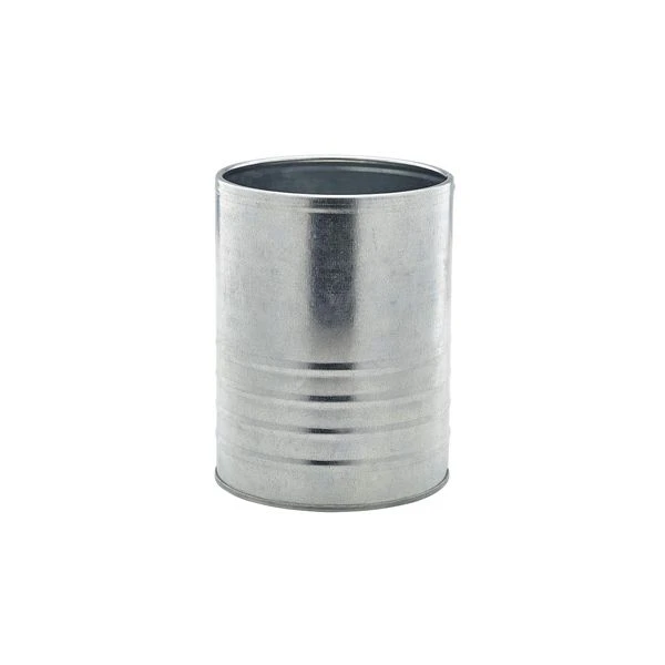 Galvanisert stålboks 1,3 l - Ø11 x 14,5 cm GSC11 by Genware color Svart