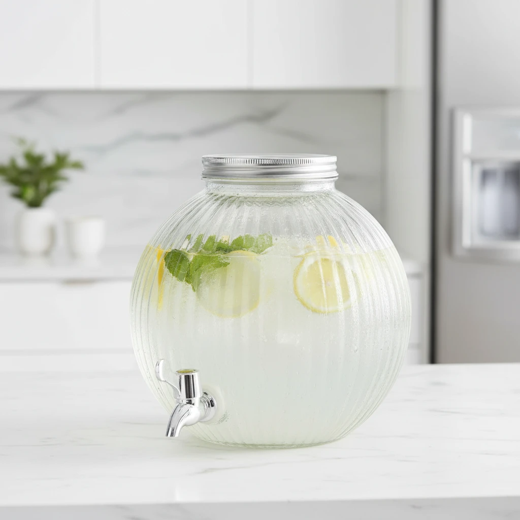 Drikkedispenser glass 5,5L CD1200180 by Koop color Helder