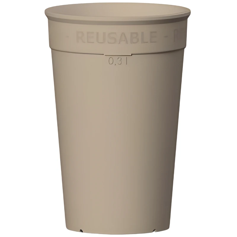 Kaffekopp To-Go 30 cl – Mokkafarget 400201-PP MOCCA by GLASS4EVER color Svart