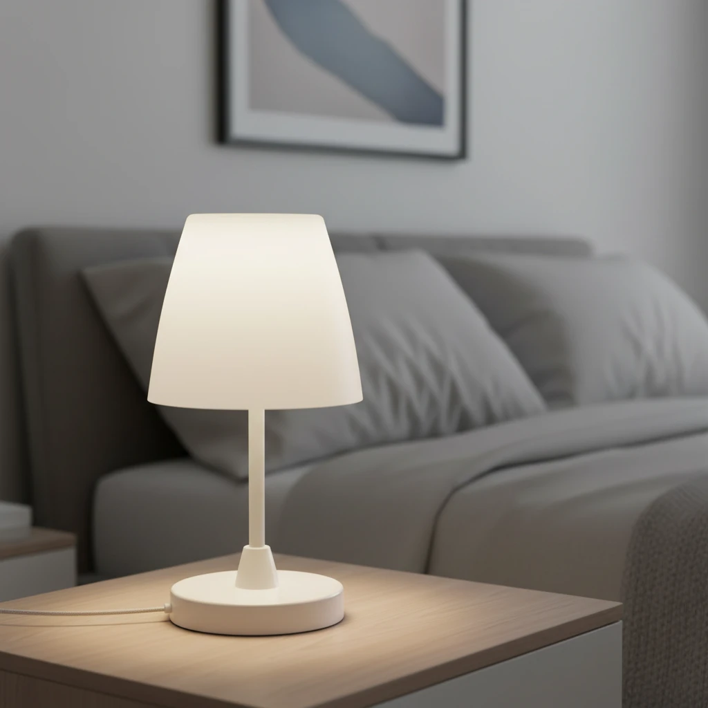 Bordlampe LED Ø13 x H30 cm C46000510 by Koop color Vit