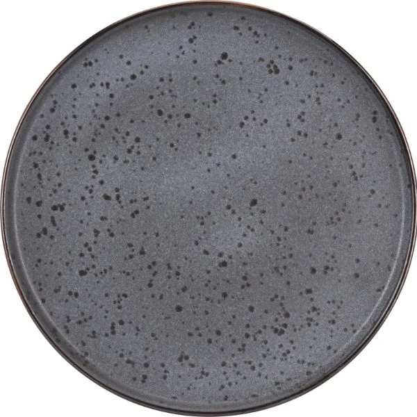 Tallerken i steintøy 27 cm sort Q75600360 by Koop color Svart
