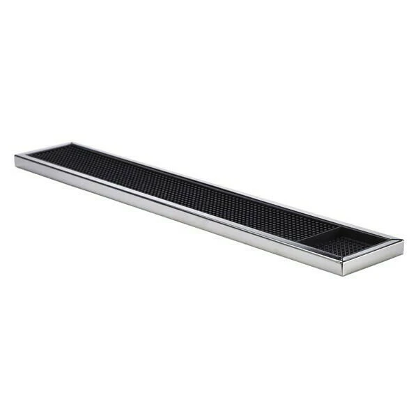 Barmatte 8x58 - Deluxe Sort Gummi Med Stålramme BTBL3626 by Beaumont color Svart