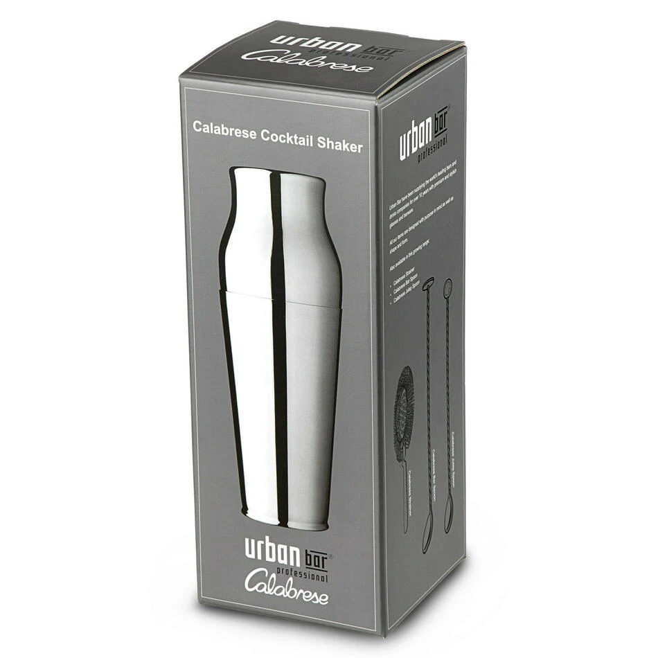 Calabrese 2pc Cocktail Shaker - Urbanbar UB123 by Urban Bar color Silver