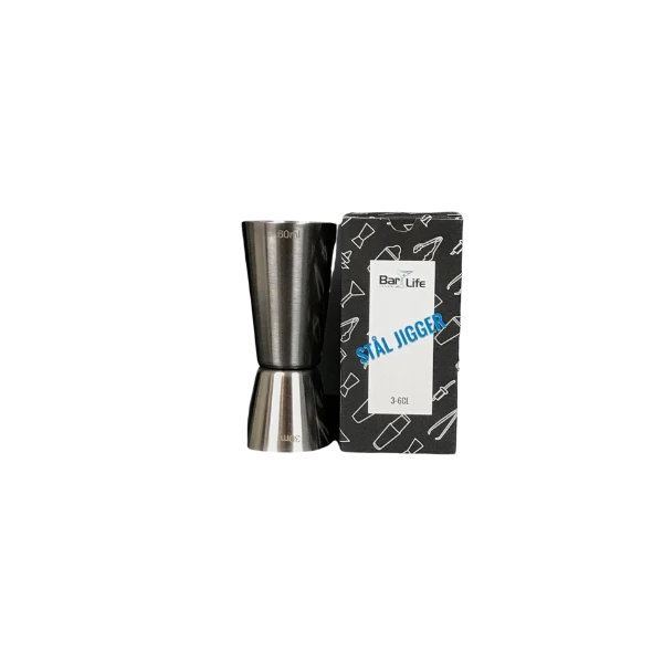 Dobbel jigger børstet - rustfritt stål (3 / 6cl) 019-3 by PRIME BAR color Silver