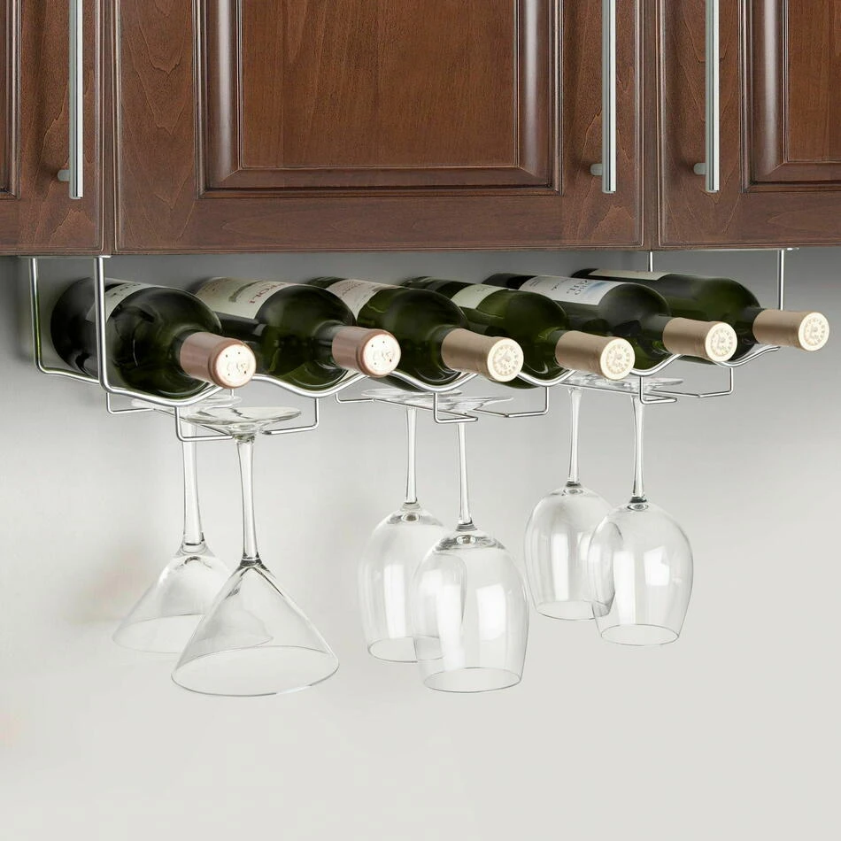 Glassholder Final Touch til 6 flasker og 6 glass FTR006 by Final Touc color Svart