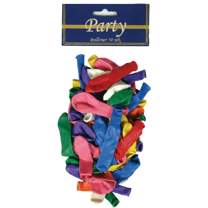 Ballonger i assorterte farger – 40 stk. 4200075  color Svart