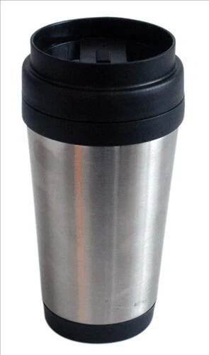 Termokopp til bil 38 cl - Sort/stål 5010860  color Svart
