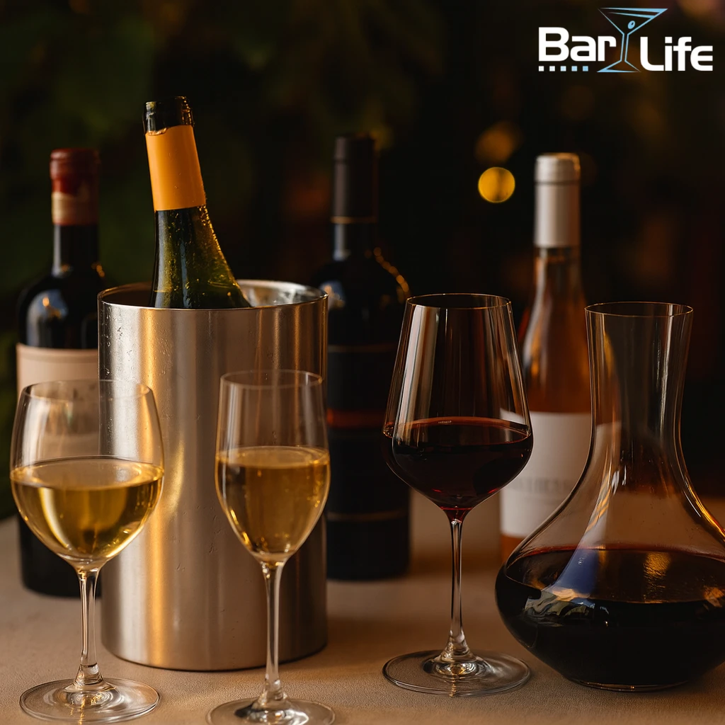 lufting av vin, karaffel vin, vinglass guide, rødvinsglass, hvitvinsglass servering, champagneglass, vin serveringstips, perfekt serveringstemperatur, vinopplevelse hjemme, oksygenering vin, vin termometer, vin og glass, vinlufter