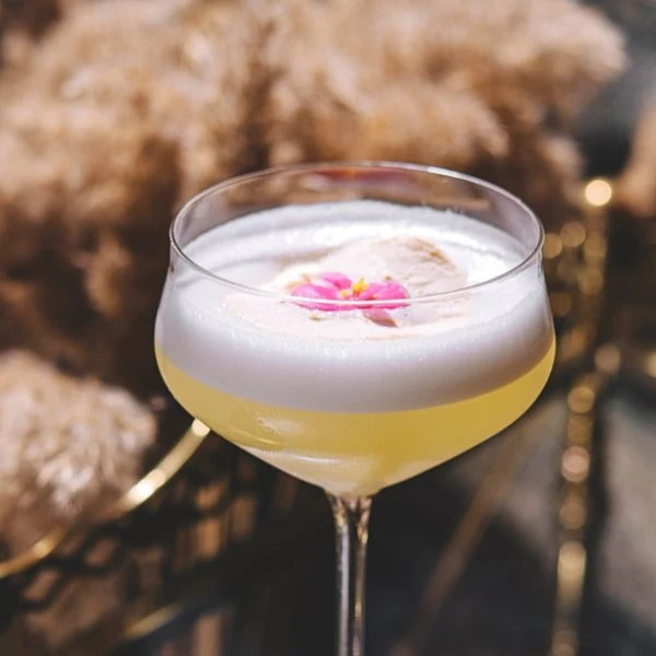  Gin og Citron Cocktail med Cacao Bitters